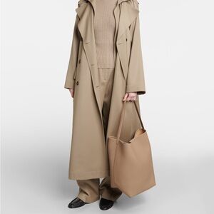 The Row Parke N/S Large Tote in Dark Taupe